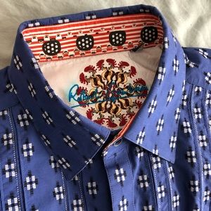 Robert Graham long sleeve flip cuff. XL